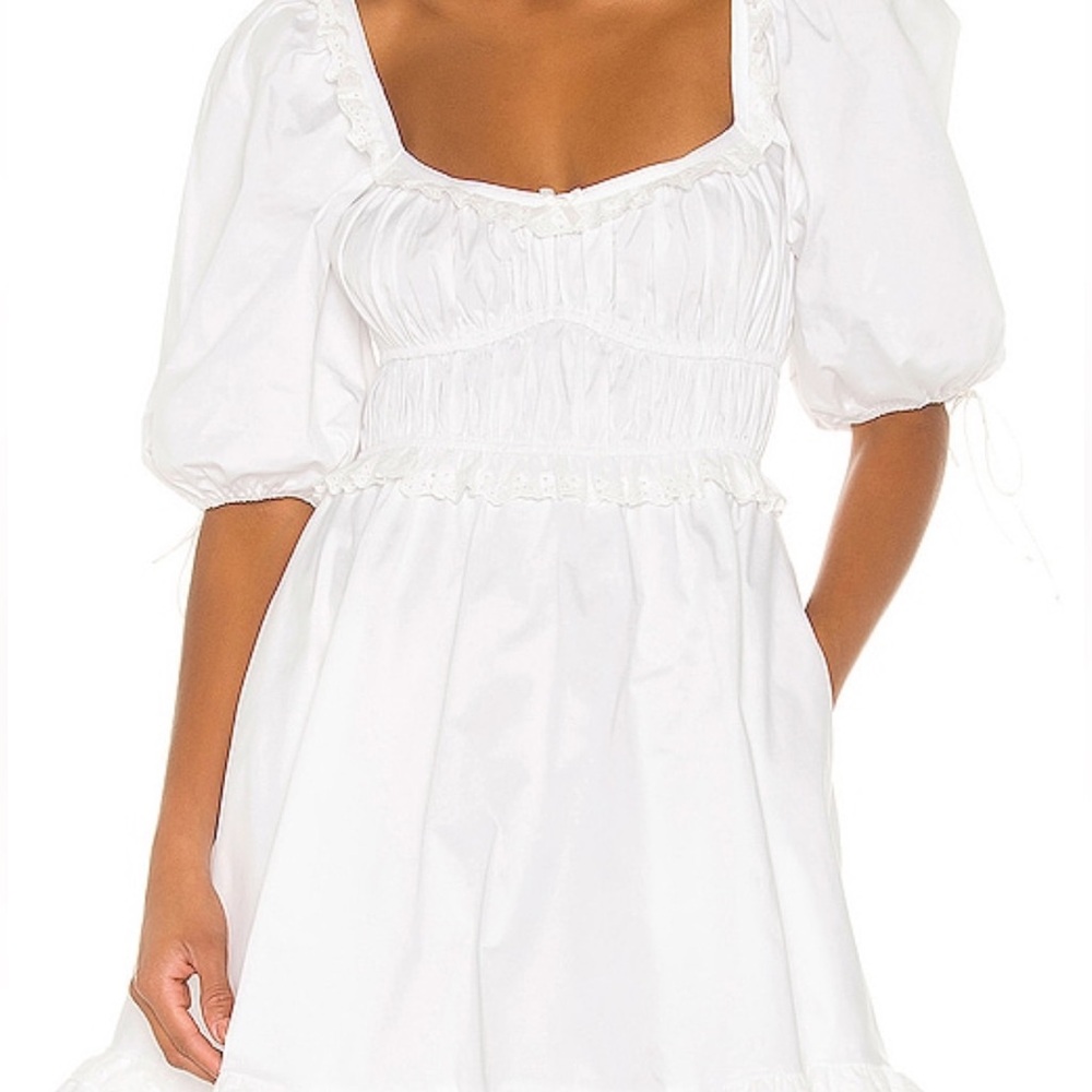 For Love and Lemons white mini dress